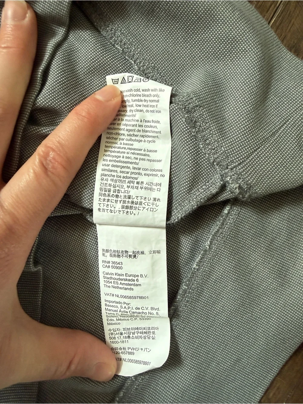 Calvin Klein Men's Light Gray Quarter-Zip Sweater